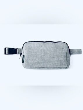 Perennials Performance Linen Waist Pouch/Belt/Crossbody Bag in Blue Gray
